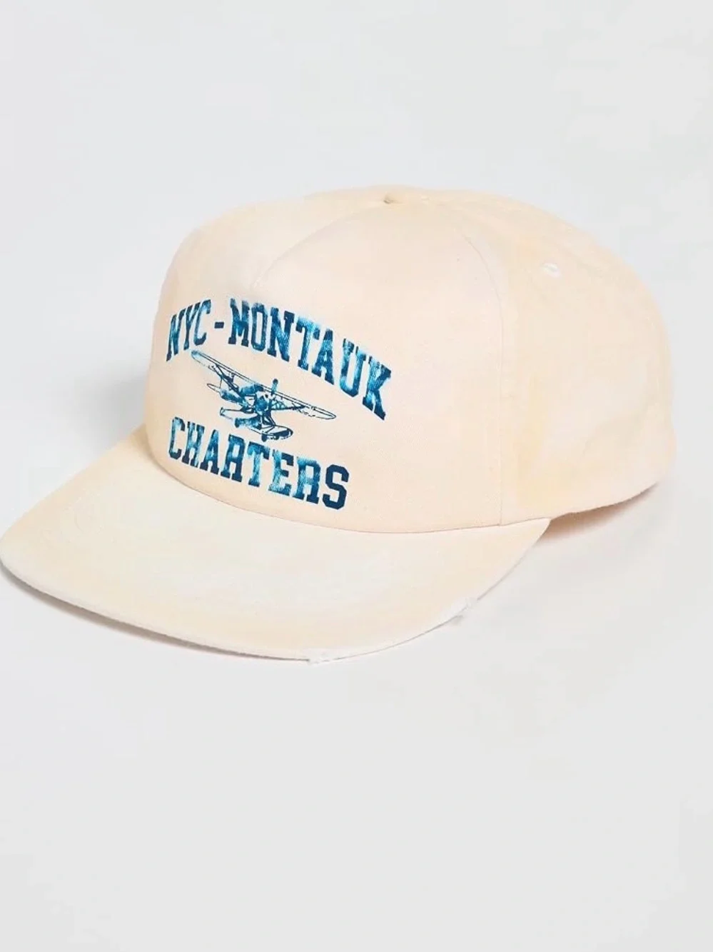 ⭐️New⭐️NYC-Montauk Charters Embroidered Beige Baseball Cap